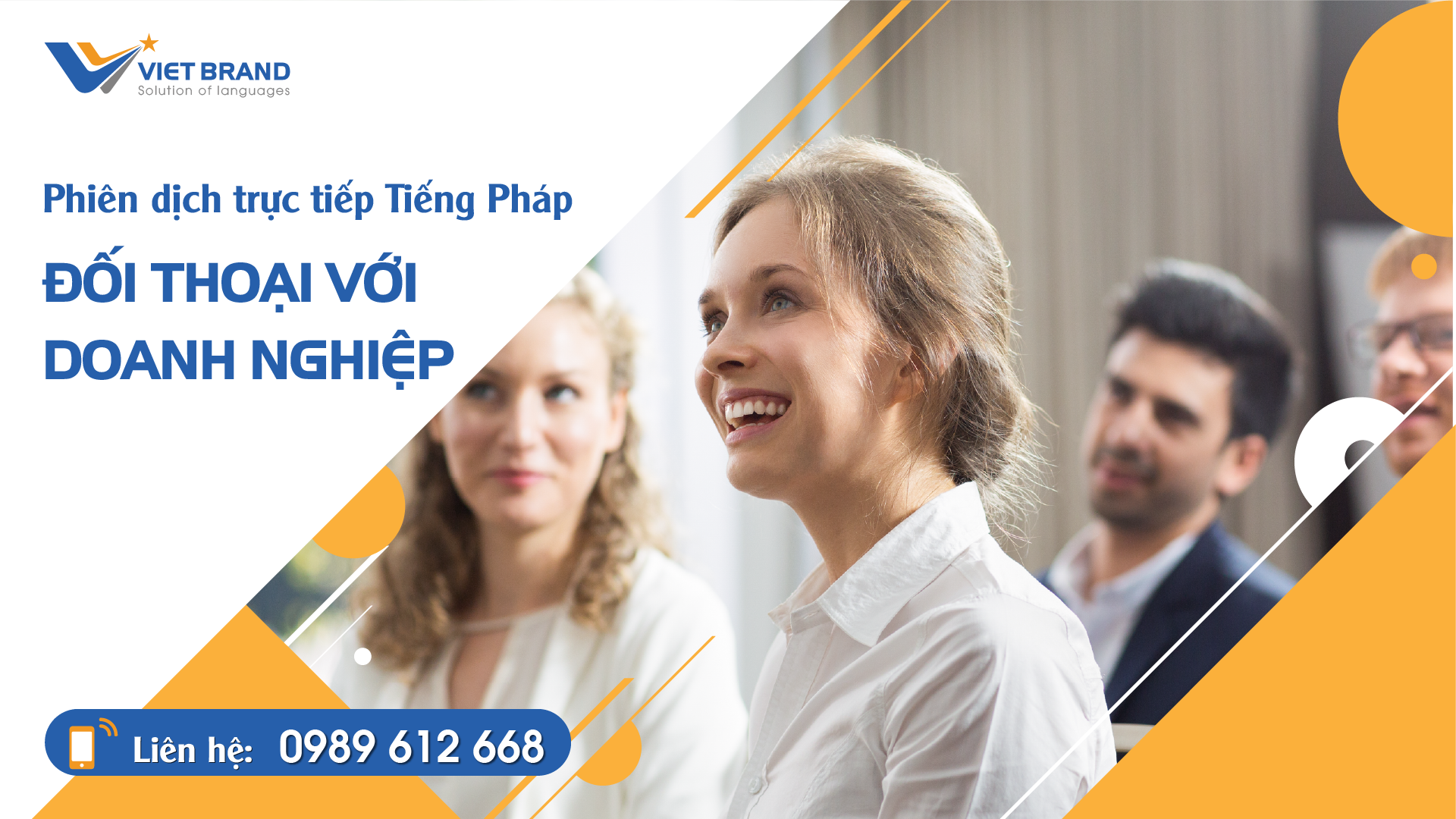 Phiên dịch Trực tiếp Tiếng Pháp đối thoại với doanh nghiệp